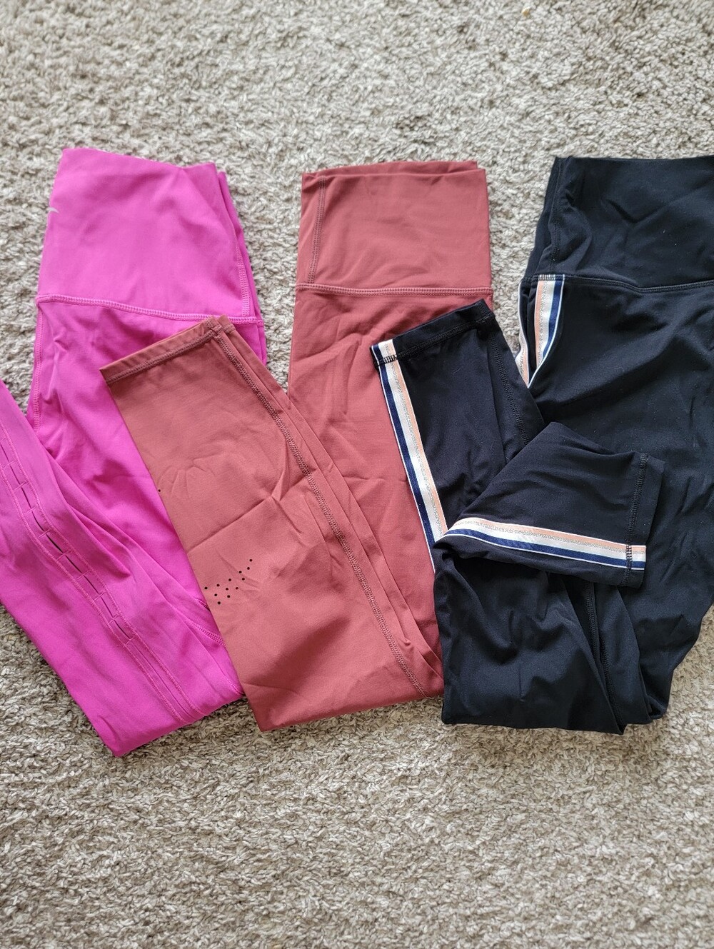 Set Of 3 Zyia Active High Rise Leggings Size 6-8